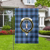 McKay Blue Tartan Crest Garden Flag